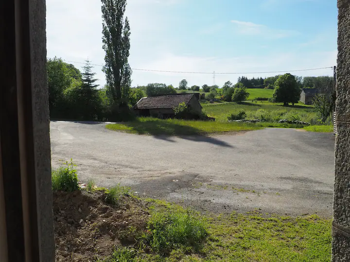 Uitzicht vanuit de gites